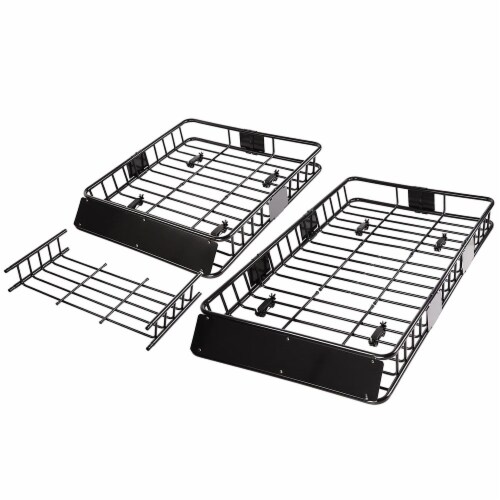 Stark 64 inch universal roof rack cargo extension car top luggage holder large carrier basket online