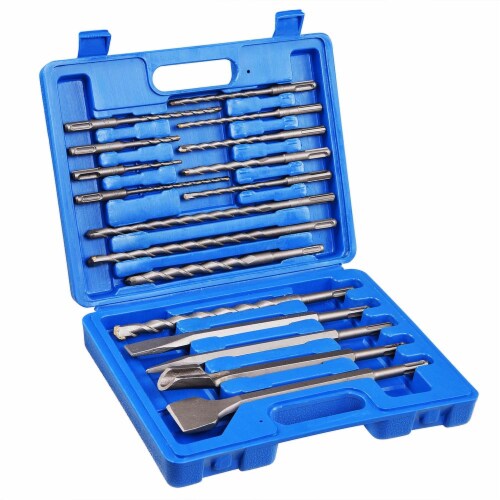 17pcs SDS Plus Rotary Hammer Drill Bits Chisel Concrete Masonry Hole Tool  Set, 1 - Kroger