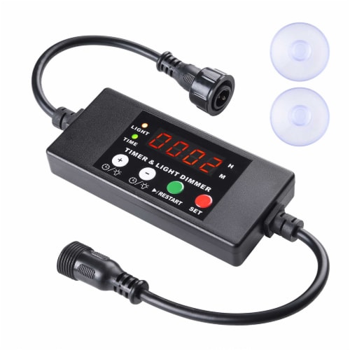 12-24V Digital Controller Dimmer Timer with 2 Suckers for LED Aquarium  Light Fish Tank, 1 - Foods Co.