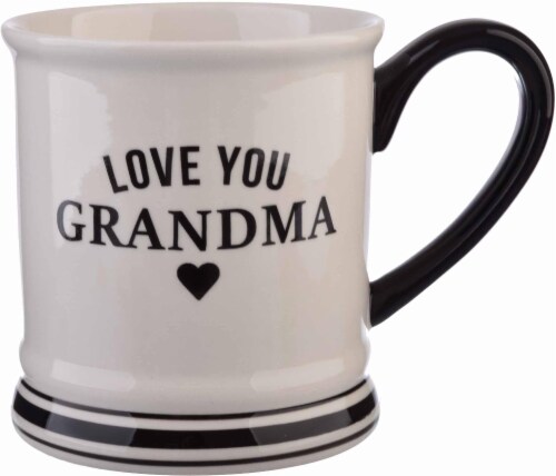 Pacific Market International Love You Grandma Barbershop Mug Perspective: front
