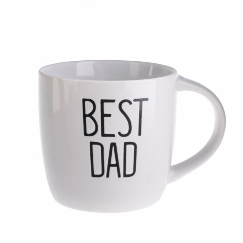 Pacific Market International Best Dad Mug - White Perspective: front