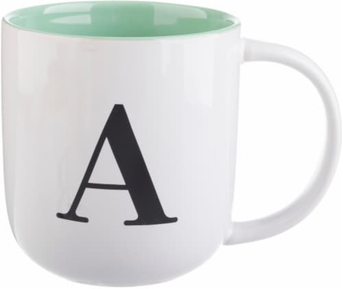 Pacific Market International ABC Monogram Barrel Mug - Assorted Perspective: front