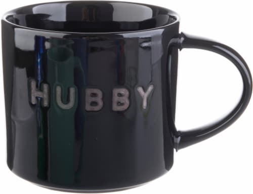 Pacific Market International Hubby Stacking Mug - Black Perspective: front
