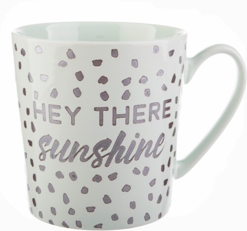 Pacific Market International Hey There Sunshine Short Barrel Mug Perspective: front