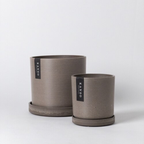 2 Set Plant Pots - 7" & 4" Pots for Plants, Planter Pot Set, Houseplant Pots Perspective: front