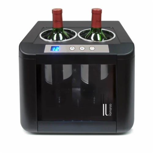 2-Bottle Open Wine Cooler Perspective: front