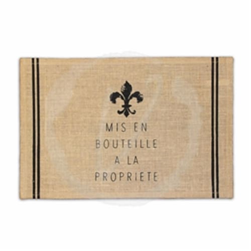 Vinotemp Epicureanist Jute Place Mat - Pack of 4 Perspective: front