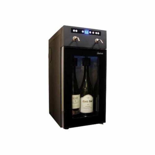 Vinotemp Left Hinge Commercial Wine Cooler with Back Light Perspective: front