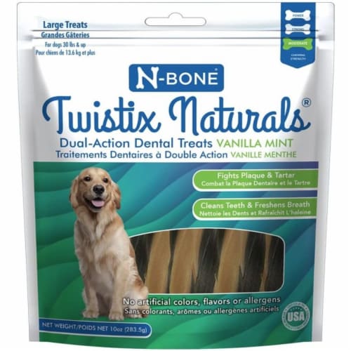 N-Bone Twistix Vanilla Mint Dental Dog Treats N-Bone Twistix Vanilla Mint Dental Dog Treats