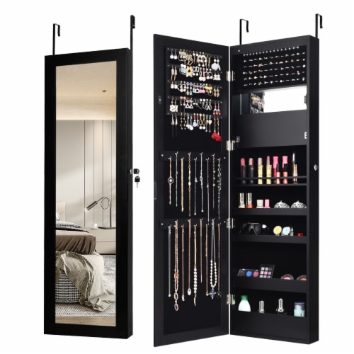 Lockable wall door mounted mirror discount