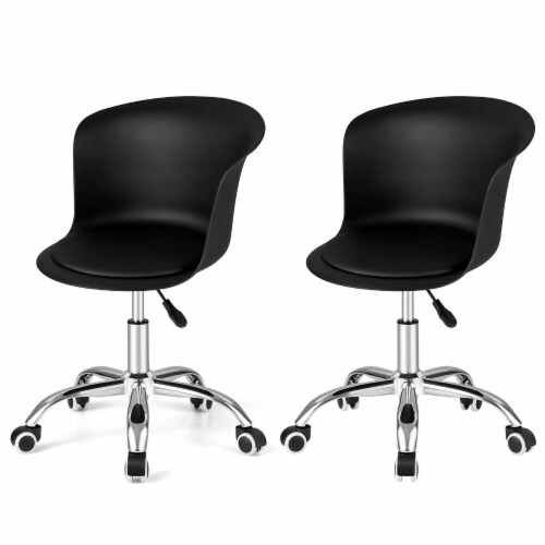 Slickblue Set of 2 Office Desk Chair with Ergonomic Backrest and Soft Padded PU Leather Seat 2 Unit Mariano s