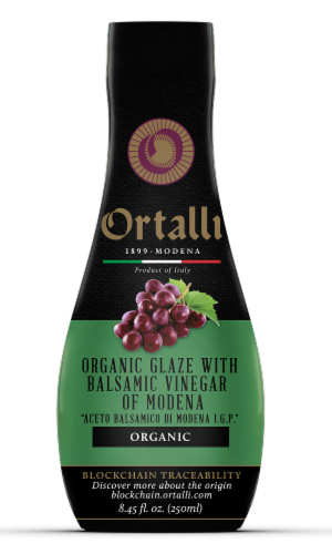 Ortalli Organic Glaze Balsamic Vinegar Perspective: front