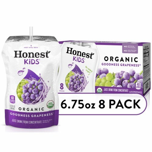 Honest Kids Goodness Grapeness Grape Fruit Juice Perspective: front