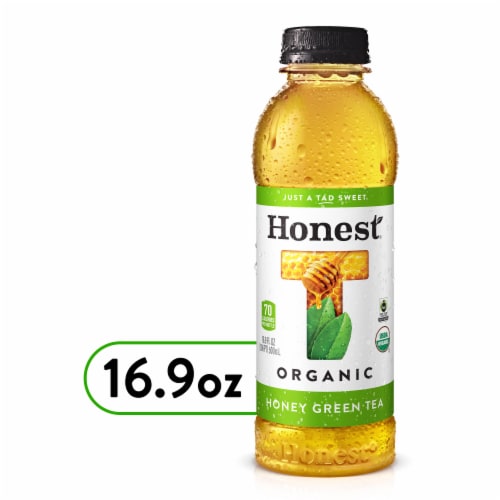 Honest Tea Organic Fair Trade Honey Green Tea Perspective: front