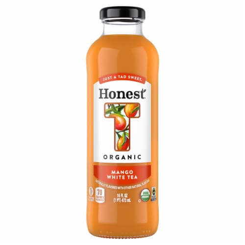 Honest® Organic Mango White Tea Perspective: front