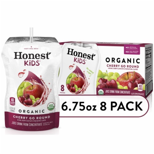 Honest Kids Cherry Go Round Organic Fruit Juice Perspective: front