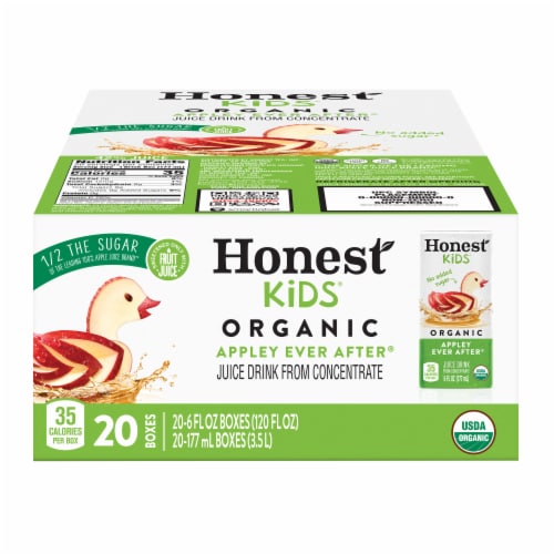 Honest Kids® Appley Ever After® Carton Perspective: front