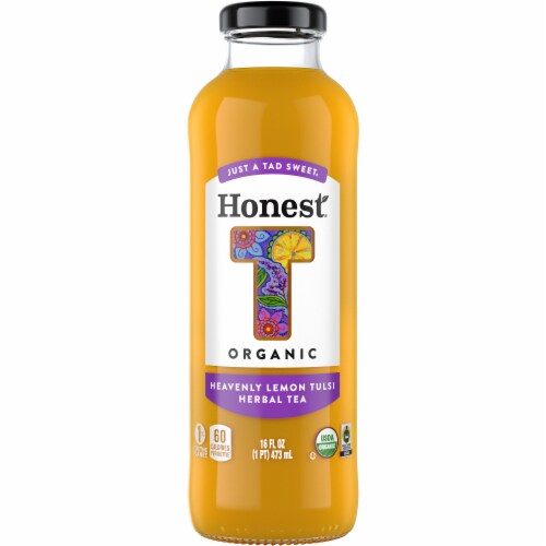 Honest Tea Organic Heavenly Lemon Tulsi Tea Perspective: front