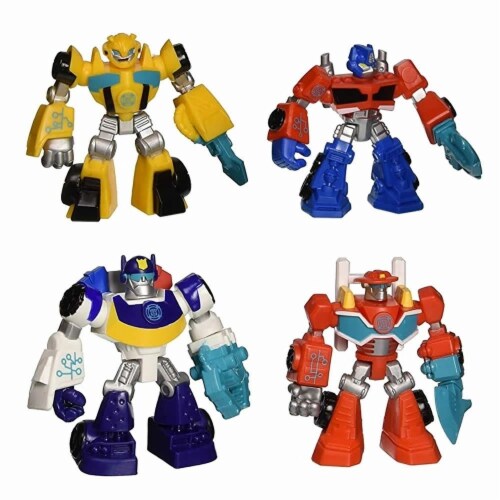 Transformers Rescue Bots 4-Pack Optimus Prime Bumblebee Heatwave Chase