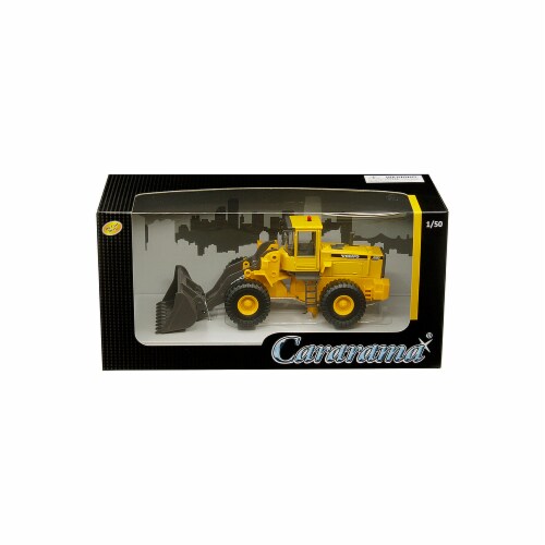 Cararama 56002 1 by 50 Scale Diecast for Volvo L150C Bulldozer Model Perspective: front