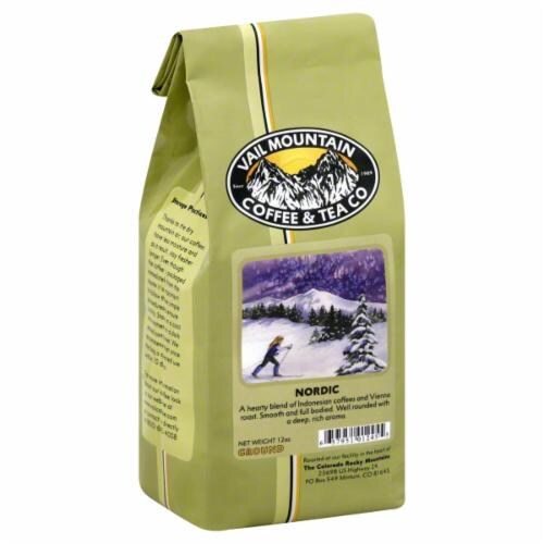 Vail Mountain Nordic Medium Roast Ground Coffee Perspective: front