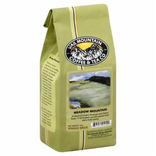 Vail Mountain Meadow Mountain Medium Roast Whole Bean Coffee Perspective: front