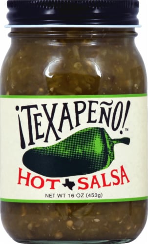 Texapeno Hot Jalapeno Salsa Perspective: front