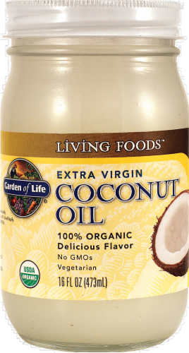 Garden of Life Organic Extra Virgin Coconut Oil Perspective: front