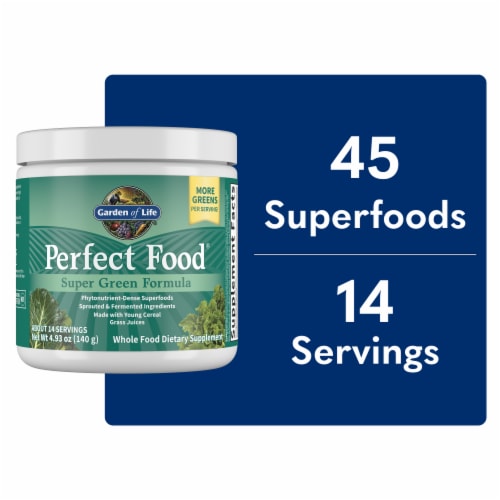 Garden of Life® Perfect Food Super Green Formula Dietary Supplement Perspective: front
