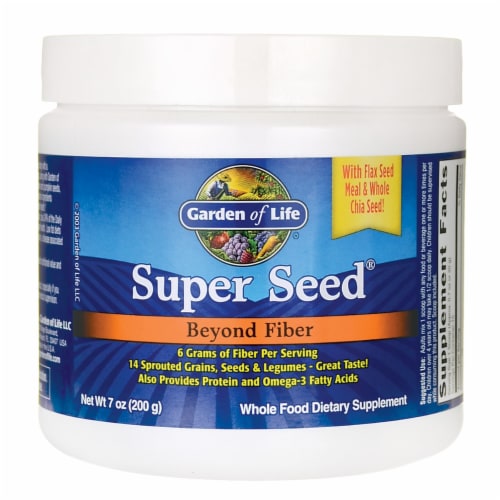 Garden of Life Super Seed Beyond Fiber Dietary Supplement Perspective: front