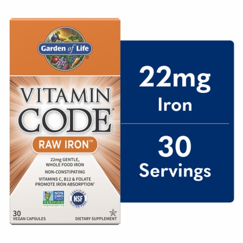 King Soopers Garden Of Life Vitamin Code Raw Iron 30 Ct