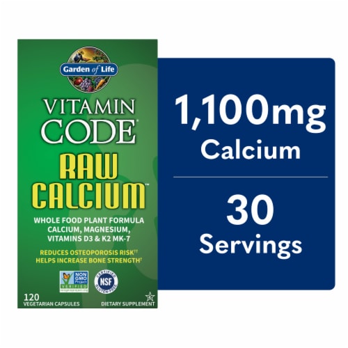 Garden Of Life® Vitamin Code® Raw Calcium™ Vegetarian Capsules Perspective: front