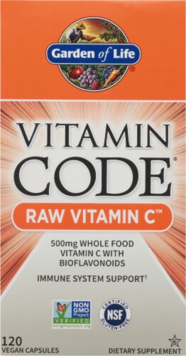 Garden of Life® Vitamin Code Raw Vitamin C Vegan Capsules Perspective: front