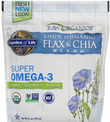 Garden of Life 100% Organics Flax & Chia Blend Perspective: front