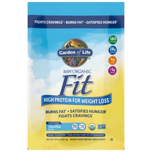 Garden of Life High Protein For Weight Loss Vanilla Powder Perspective: front