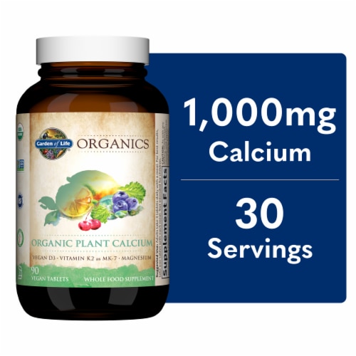 Garden Of Life® myKind Organics Plant Calcium Vegan Tablets Perspective: front