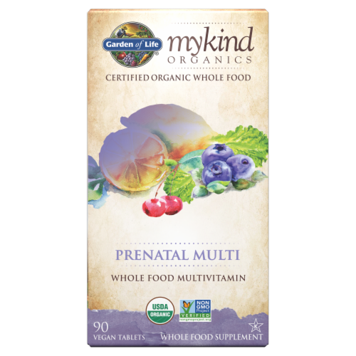 Garden Of Life® myKind Organics Prenatal Multivitamin Vegan Tablets Perspective: front