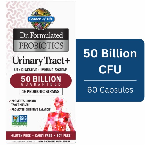 Garden Of Life® Dr Formulated Urinary Tract Plus Probiotics Vegetarian Capsules Perspective: front