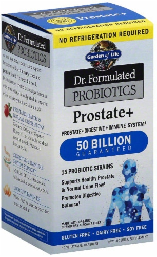 Garden of Life Prostate Plus Probiotic Vegetarian Capsules Perspective: front