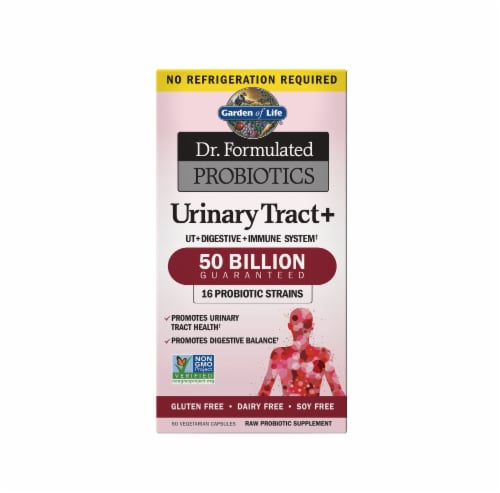Garden Of Life® Urinary Tract Plus Probiotic Vegetarian Capsules Perspective: front