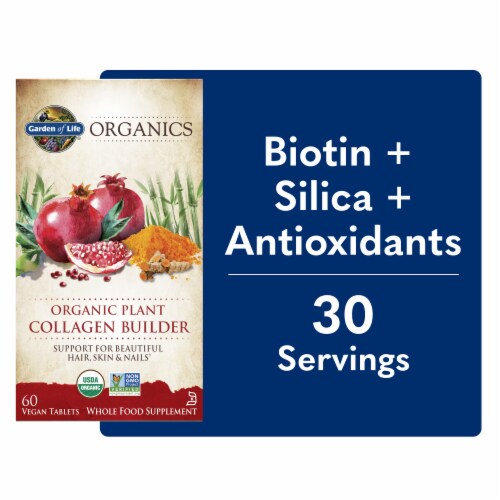 Garden of Life® Organics Plant Collagen Builder Vegan Tablets Perspective: front