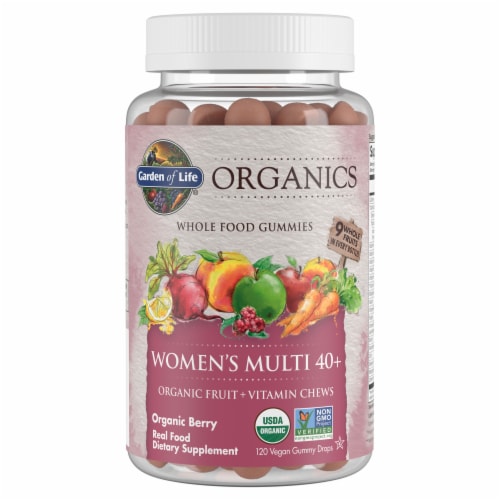 Garden of Life® Organic Berry Women's Multi Vitamin Chews Perspective: front