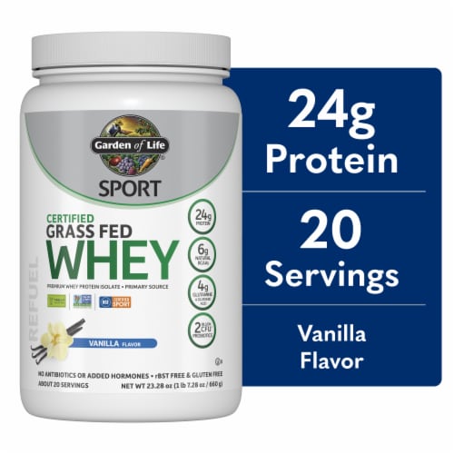 Garden Of Life® Sport Vanilla Grass Fed Whey Perspective: front