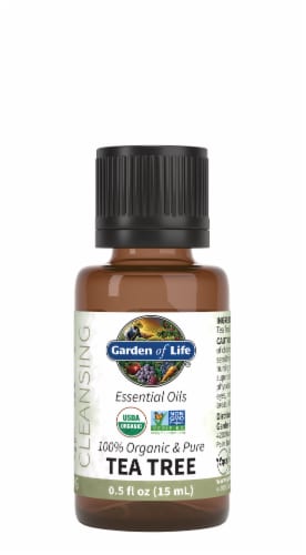 Garden of Life Tea Tree Essential Oil Perspective: front