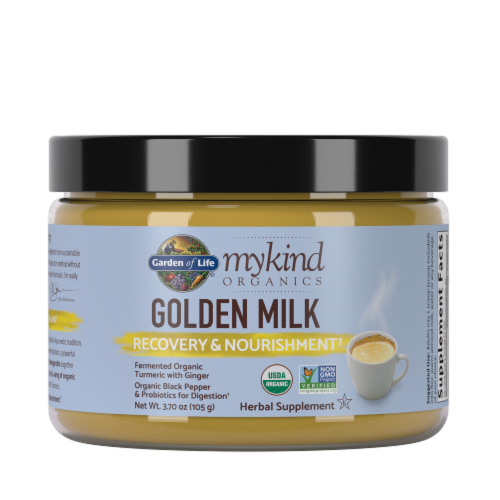 mykind Organics Golden Milk Powder Perspective: front