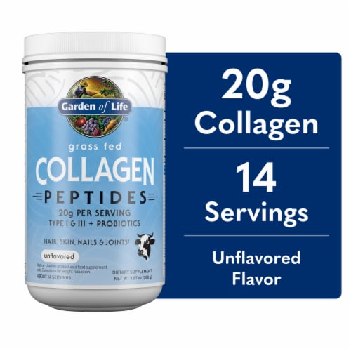 Garden of Life Grass Fed Unflavored Collagen Peptides Perspective: front
