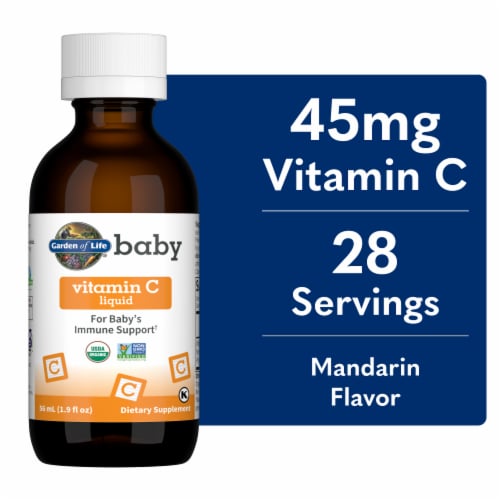 Garden of Life® Organic Baby Vitamin C Liquid 45mg Perspective: front