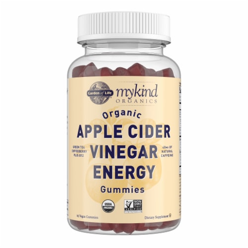 Garden of Life® MyKind Organics Apple Cider Vinegar Energy Vegan Gummies Perspective: front