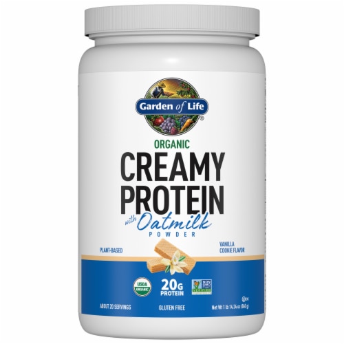 Garden of Life® Creamy Vanilla Oat Milk Protein Powder Perspective: front