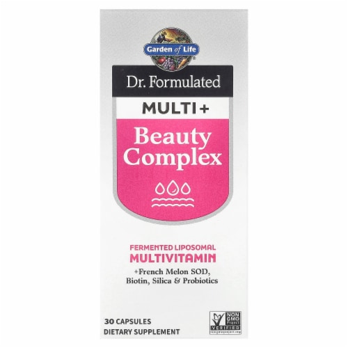 Garden of Life® Dr. Formulated Multi+ Beauty Complex Capsules Perspective: front